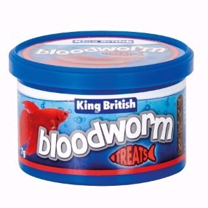 King British Bloodworm Natural Fish Food 7g