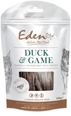 Eden Duck & Game Treats - 100g - Suitable for both Cats & Dogs