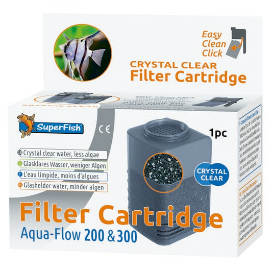 SuperFish Aqua-Flow 200/300 Crystal Clear Cartridge (1Pk)