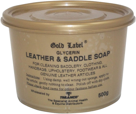 Gold Label Leather Soap, Clear, 500 g