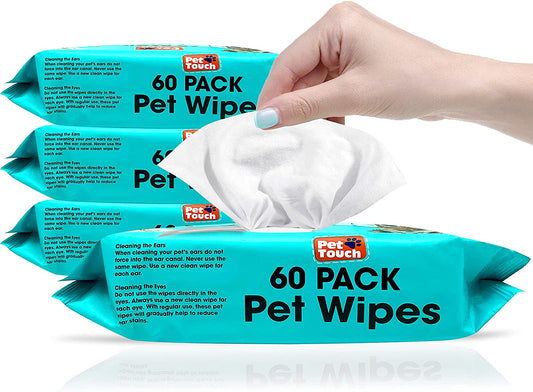 Pet Touch- all purpose pet wipes, pack of 60