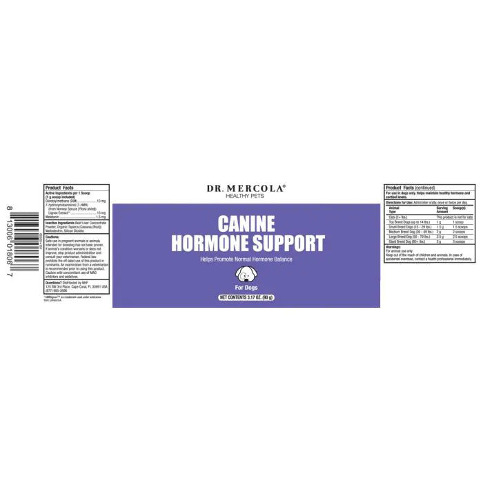 Dr Mercola Canine Hormone Support for Dogs (90g)