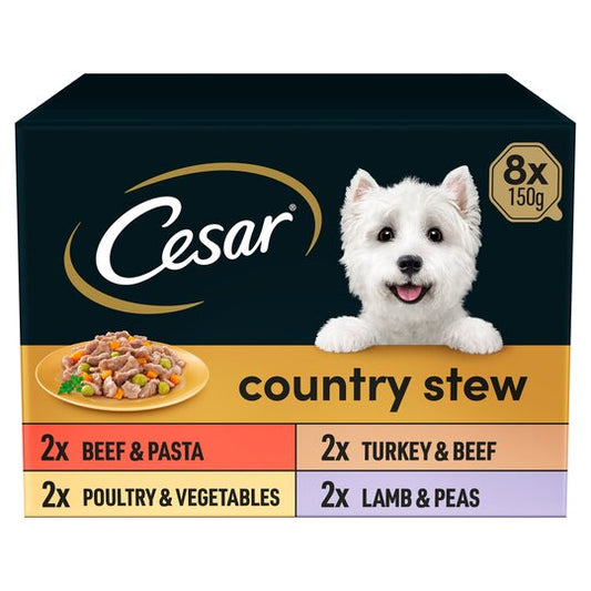 Cesar Country Stew Dog Food Assorted 8 X 150g