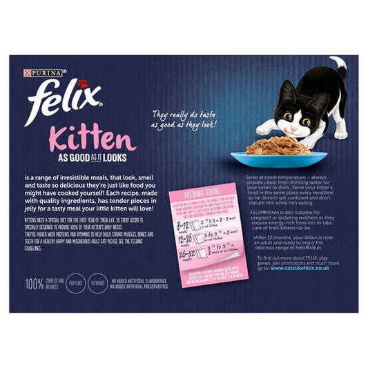 Felix As Good As It Looks Kitten Fish 12X100g
