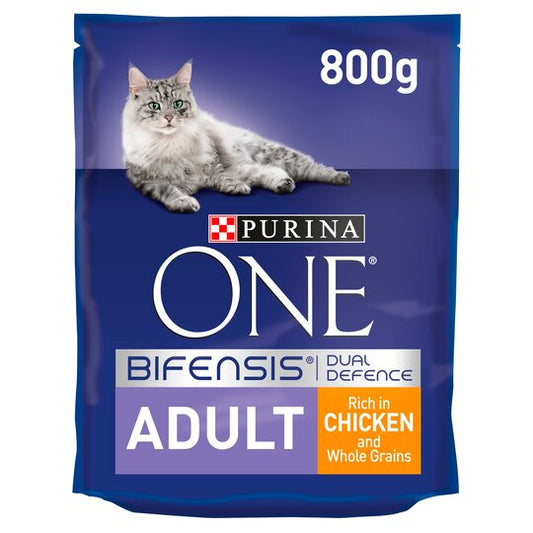 Purina One Adult Dry Cat Food Chicken & Wholegrain 800G