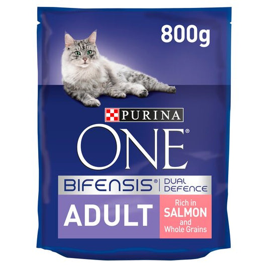 Purina One Cat Adult Salmon & Whole Grain 800g