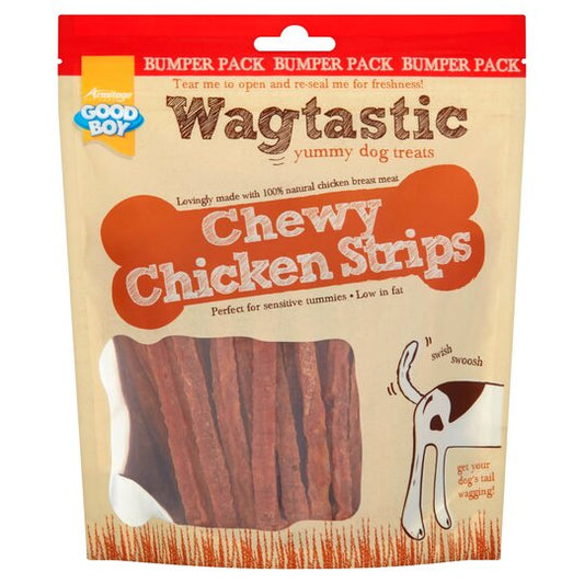 Good Boy Wagtastic Chewy Chicken Strips 330G